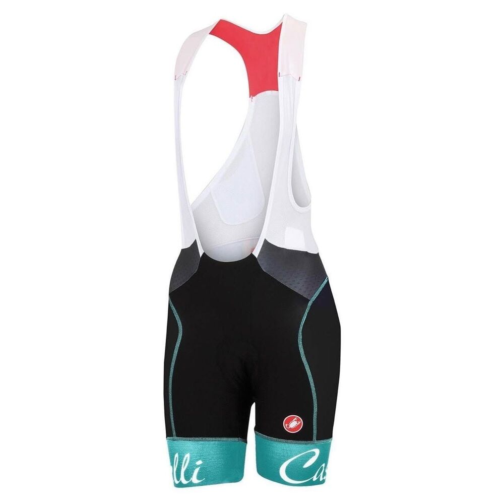 Castelli Free Aero Race 4 Cycling Bib Shorts Black Blue M Womens